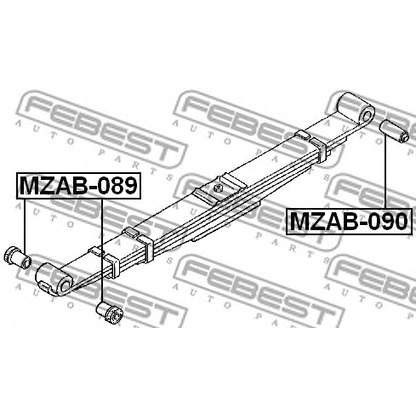 Foto Lagerung, Lenker FEBEST MZAB090