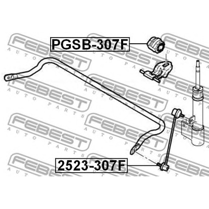 Photo Stabiliser Mounting FEBEST PGSB307F