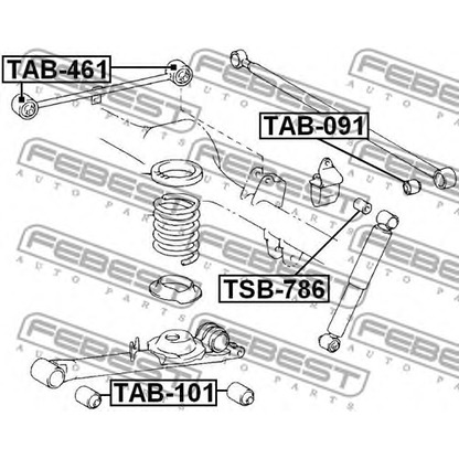 Foto Lagerung, Lenker FEBEST TAB101