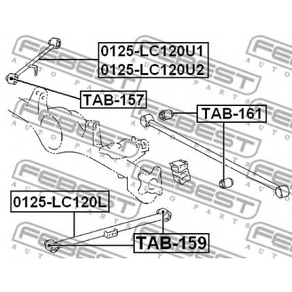 Foto Lagerung, Lenker FEBEST TAB157