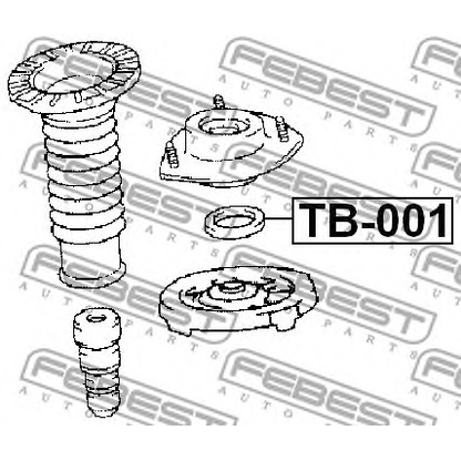 Foto Supporto, Ammortizzatore FEBEST TB001