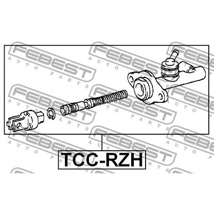 Фото Главный цилиндр, система сцепления FEBEST TCCRZH