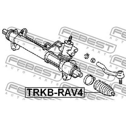 Фото Пыльник, рулевое управление FEBEST TRKBRAV4