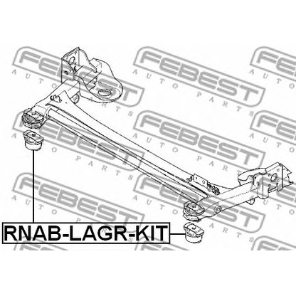 Foto Kit cojinetes, cuerpo eje FEBEST RNABLAGRKIT