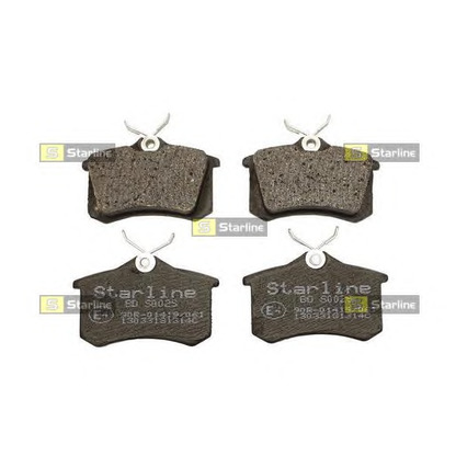 Photo Brake Pad Set, disc brake STARLINE BDS002S