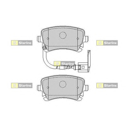 Photo Brake Pad Set, disc brake STARLINE BDS355