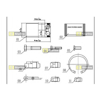 Photo Wheel Bearing Kit STARLINE LO01358