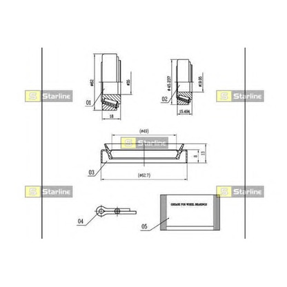 Foto Kit cuscinetto ruota STARLINE LO01465