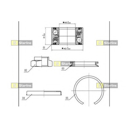 Photo Wheel Bearing Kit STARLINE LO03556