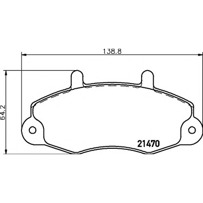 Photo Brake Pad Set, disc brake COBREQ N155