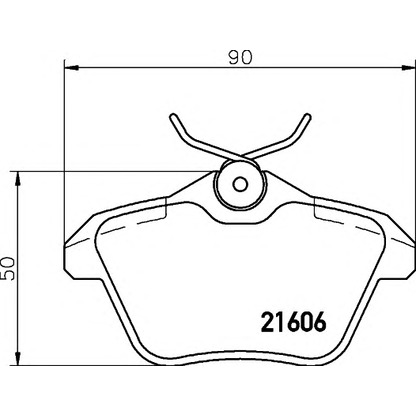 Photo Kit de plaquettes de frein, frein à disque COBREQ N608