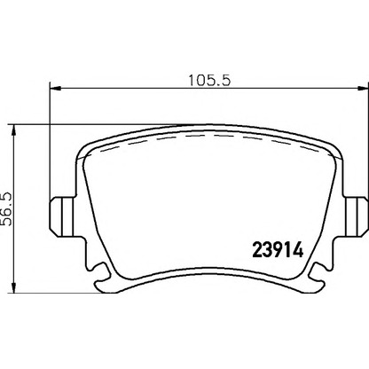 Photo Brake Pad Set, disc brake COBREQ N292