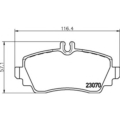 Photo Brake Pad Set, disc brake COBREQ N700