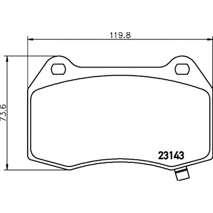 Photo Brake Pad Set, disc brake COBREQ N395