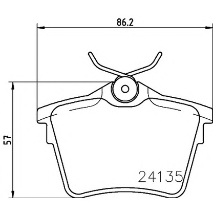 Zdjęcie Zestaw klocków hamulcowych, hamulce tarczowe COBREQ N1199