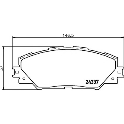 Foto Kit pastiglie freno, Freno a disco COBREQ N1456