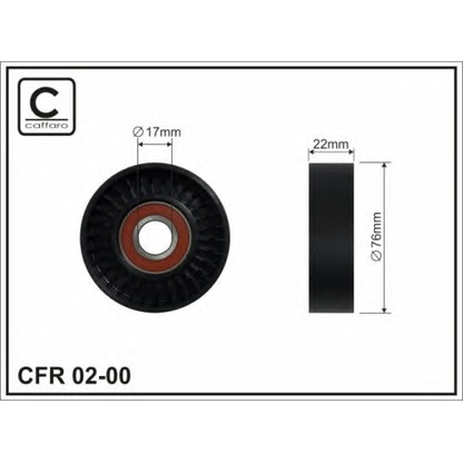 Foto Spannrolle, Keilrippenriemen CAFFARO 0200