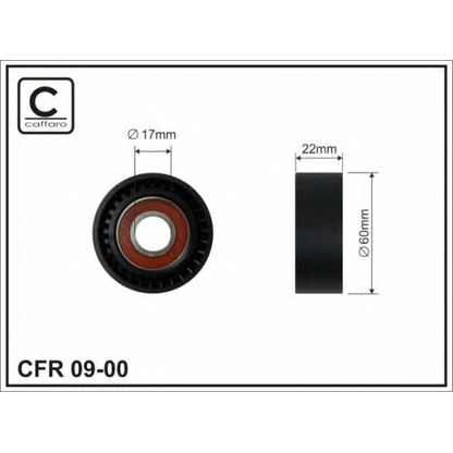 Foto Tensor de correa, correa poli V CAFFARO 0900