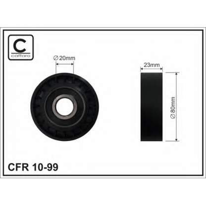 Фото Натяжной ролик, поликлиновой  ремень CAFFARO 1099