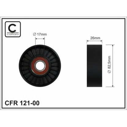 Zdjęcie Napinacz paska klinowego wielorowkowego CAFFARO 12100