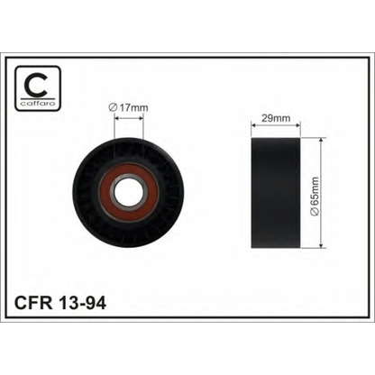 Zdjęcie Rolka napinacza, pasek klinowy wielorowkowy CAFFARO 1394