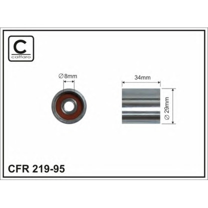 Photo Deflection/Guide Pulley, timing belt CAFFARO 21995