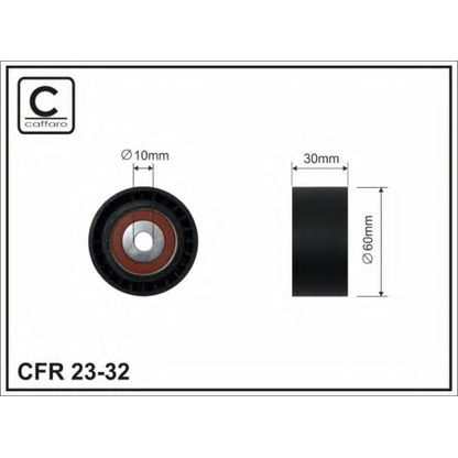 Фото Натяжной ролик, ремень ГРМ CAFFARO 2332