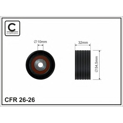 Foto Umlenk-/Führungsrolle, Zahnriemen CAFFARO 2626