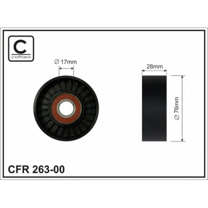 Foto Rullo tenditore, Cinghia Poly-V CAFFARO 26300