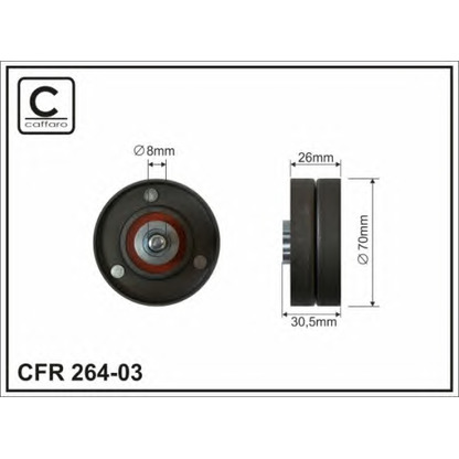 Foto Galoppino/Guidacinghia, Cinghia Poly-V CAFFARO 26403