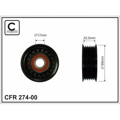 Foto Tensor de correa, correa poli V CAFFARO 27400