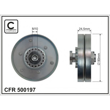 Фото Натяжной ролик, поликлиновой  ремень CAFFARO 500197