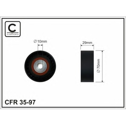 Foto Rullo tenditore, Cinghia Poly-V CAFFARO 3597