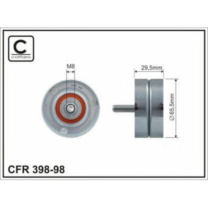 Foto Rullo tenditore, Cinghia Poly-V CAFFARO 39898