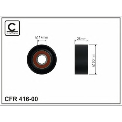 Photo Belt Tensioner, v-ribbed belt CAFFARO 41600