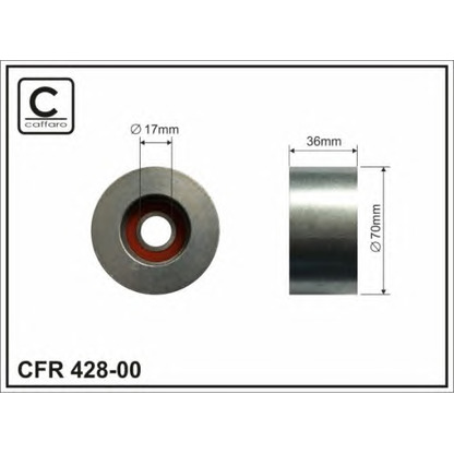 Фото Натяжитель ремня, клиновой зубча CAFFARO 42800