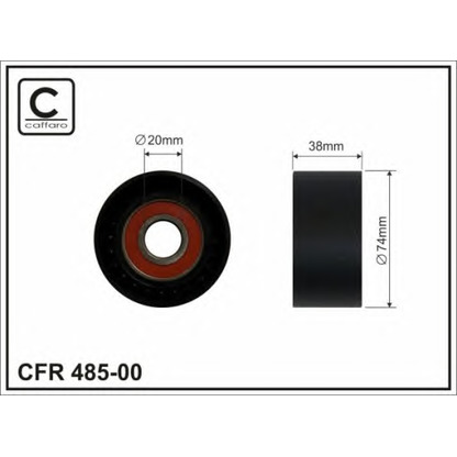 Фото Натяжитель ремня, клиновой зубча CAFFARO 48500