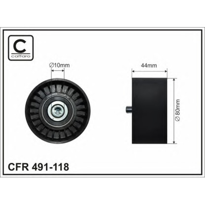 Foto Tensor de correa, correa poli V CAFFARO 491118