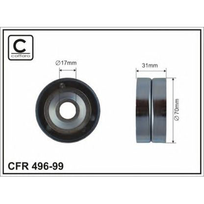 Photo Belt Tensioner, v-ribbed belt CAFFARO 49699