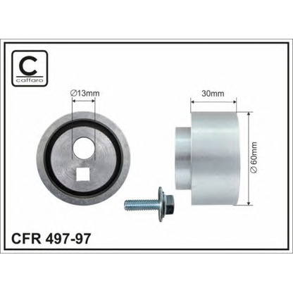 Foto Spannrolle, Zahnriemen CAFFARO 49797