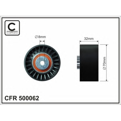 Foto Rullo tenditore, Cinghia Poly-V CAFFARO 500062