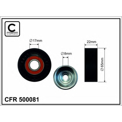 Foto Rullo tenditore, Cinghia Poly-V CAFFARO 500081