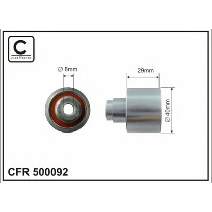 Photo Deflection/Guide Pulley, timing belt CAFFARO 500092