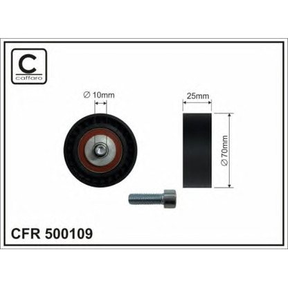 Photo Vibration Damper, v-ribbed belt CAFFARO 500109
