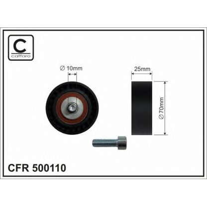 Фото Натяжитель ремня, клиновой зубча CAFFARO 500110