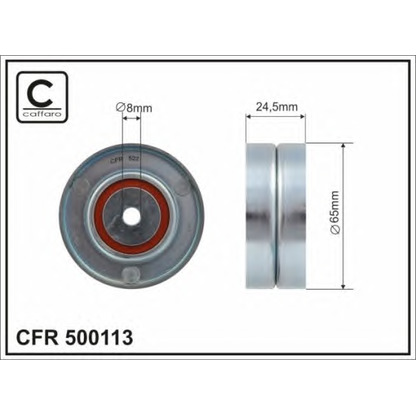 Foto Umlenk-/Führungsrolle, Keilrippenriemen CAFFARO 500113