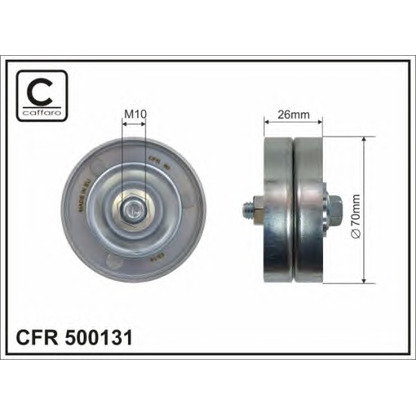 Фото Натяжитель ремня, клиновой зубча CAFFARO 500131