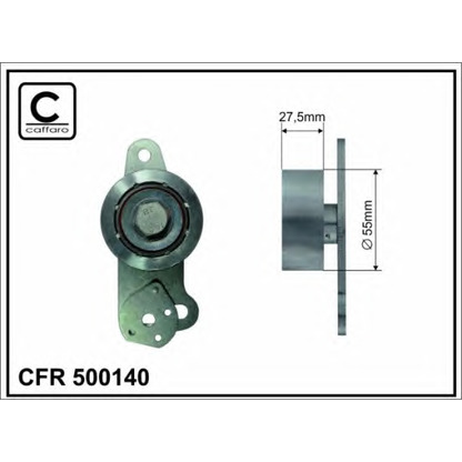 Photo Poulie-tendeur, courroie crantée CAFFARO 500140