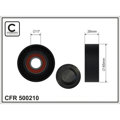 Foto Tensor de correa, correa poli V CAFFARO 500210