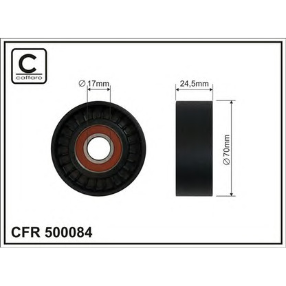 Foto Tensor de correa, correa poli V CAFFARO 500084